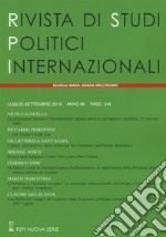 Rivista di studi politici internazionali (2019). Vol. 3 libro