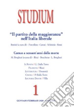 Studium (2020). Vol. 1: «Il Partito della maggioranza» nell'Italia liberale. Camus a sessant'anni dalla morte libro