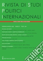 Rivista di studi politici internazionali (2020). Vol. 1 libro