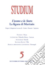 Studium (2021). Vol. 5: L' uomo e lo Stato. La figura di Maritain libro