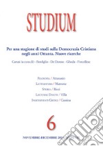 Studium (2021). Vol. 6: Per una stagione di studi sulla Democrazia Cristiana negli anni Ottanta. Nuove ricerche libro