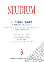 Studium (2023). Vol. 3: Charles Pèguy. A 150 anni dalla nascita libro