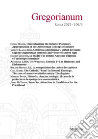Gregorianum (2025). Vol. 3 libro