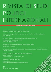 Rivista di studi politici internazionali (2026). Vol. 1 libro
