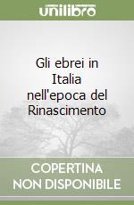 Gli ebrei in Italia nell'epoca del Rinascimento libro