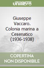 Giuseppe Vaccaro. Colonia marina a Cesenatico (1936-1938) libro