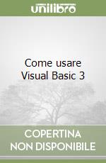 Come usare Visual Basic 3 libro