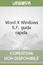 Word X Windows S.F. guida rapida libro