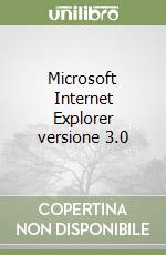 Microsoft Internet Explorer versione 3.0 libro