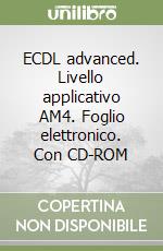 ECDL advanced. Livello applicativo AM4. Foglio elettronico. Con CD-ROM libro