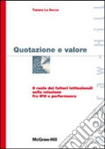 Quotazione e valore libro