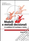 Modelli e metodi decisionali in condizioni di incertezza e rischio libro