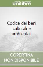 Codice dei beni culturali e ambientali libro
