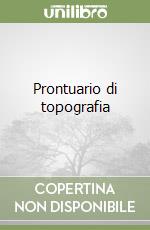 Prontuario di topografia libro