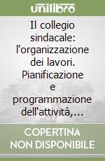 Il collegio sindacale: l'organizzazione dei lavori. Pianificazione e programmazione dell'attività, valutazione del sistema di controllo interno...