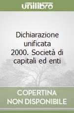 Dichiarazione unificata 2000. Società di capitali ed enti libro