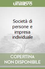 Società di persone e impresa individuale libro