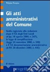 Gli atti amministrativi del comune libro