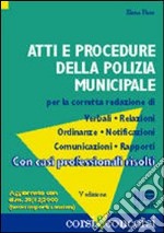 Atti e procedure della polizia municipale libro