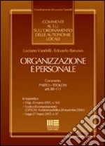 Organizzazione e personale libro