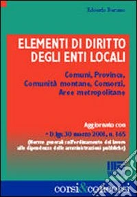 Elementi di diritto degli enti locali libro