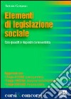 Elementi di legislazione sociale libro