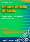 Elementi di diritto del lavoro libro