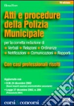 Atti e procedure della polizia municipale libro