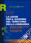 La legge per il governo del territorio della Lombardia libro