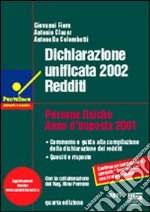 Dichiarazione unificata 2002. Redditi libro