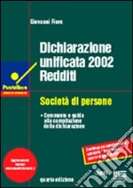 Dichiarazione unificata 2002. Redditi libro