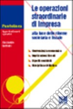 Le operazioni straordinarie di impresa libro