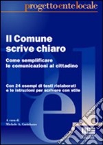 Il comune scrive chiaro libro