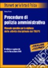 Procedure di polizia amministrativa libro