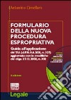 Formulario della nuova procedura espropriativa libro