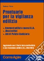 Prontuario per la vigilanza edilizia libro