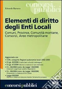 Elementi di diritto degli enti locali libro