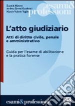 L'atto giudiziario. Atti di diritto civile, penale e amministrativo. Guida per l'esame di abilitazione e la pratica forense libro