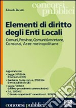 Elementi di diritto degli enti locali libro