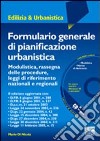 Formulario generale di pianificazione urbanistica libro