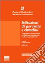 Le istituzioni di garanzia e cittadini libro