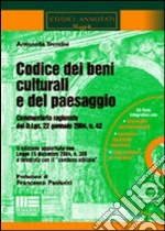 Codice dei beni culturali e del paesaggio libro