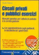 Circoli privati e pubblici esercizi libro