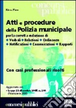 Atti e procedure della polizia municipale libro