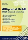 Quattrocentoquattro posti all'INAIL. Quesiti con risposta commentata libro