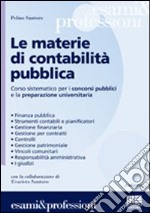 Le materie di contabilità pubblica