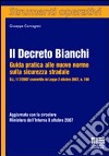 Il decreto Bianchi libro