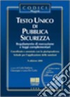 Testo unico di pubblica sicurezza libro