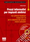 Prezzi informativi per impianti elettrici libro