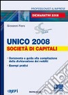 Unico 2008. Società di capitali libro